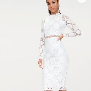 PLT Caris Long Sleeve Lace Bodycon